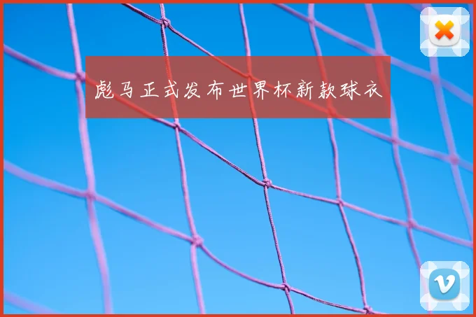 彪马正式发布世界杯新款球衣